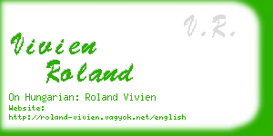 vivien roland business card